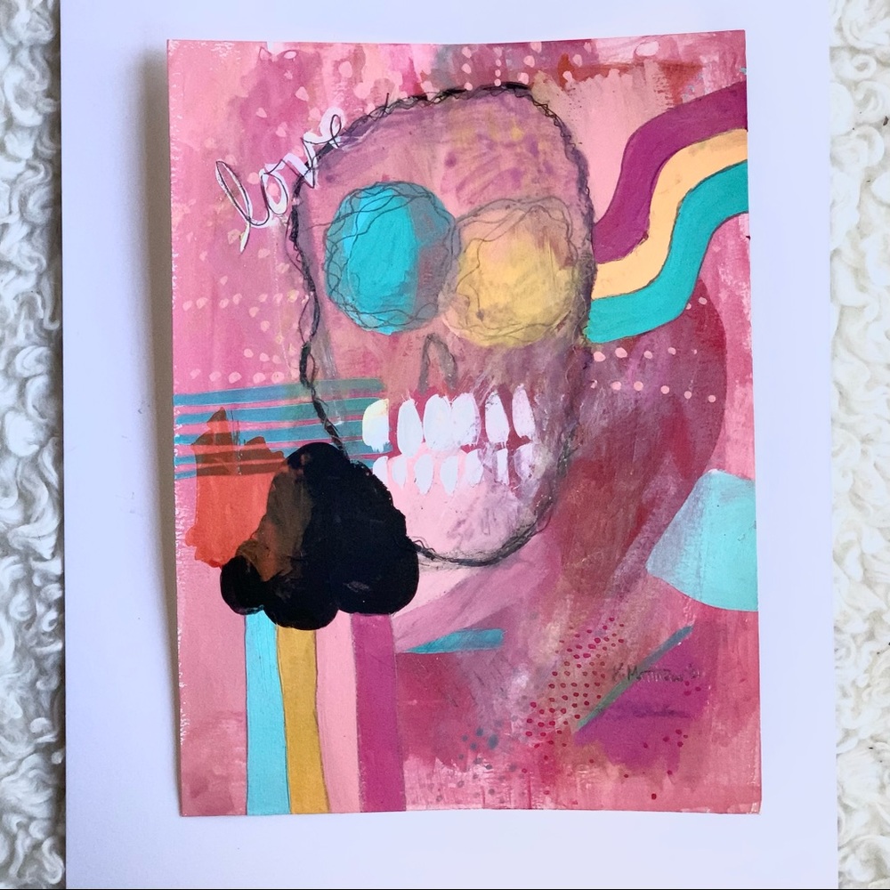 Original Art Mixed Media Painting design GIFT - Picture 1 of 3